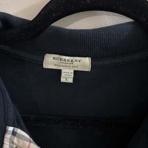 Burberry London Classic Fit Polo Shirt, Navy Blue, Men's Size L